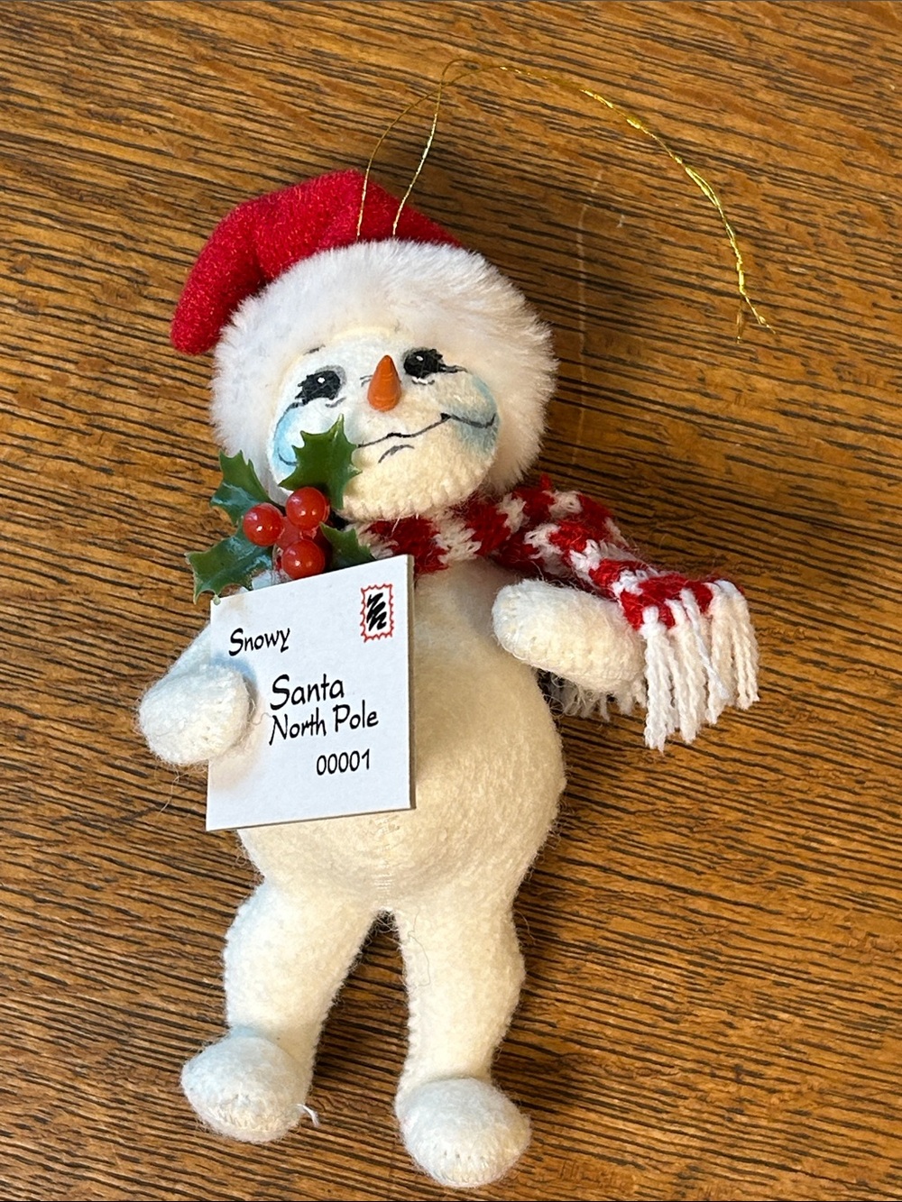 Annalee Holiday Plush Trio collection Knitting Llama, Reindeer, Snowman ornament - Picture 9 of 12